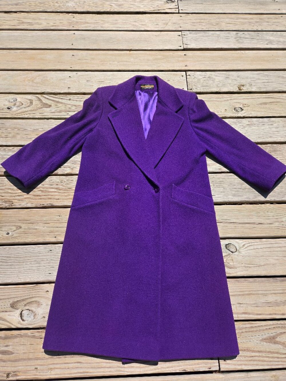 London Fog Women's 100% Wool Trench Coat Size 12P – Classic Petite Winter Coat
